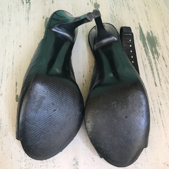 Carlos Santana ROCKSTAR Black Slingback Heels - Picture 8 of 8